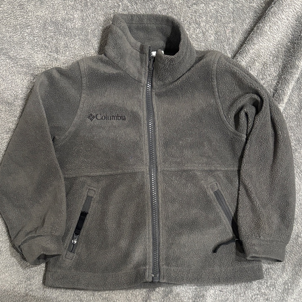 Columbia Charcoal Full-Zip Fleece Jacket